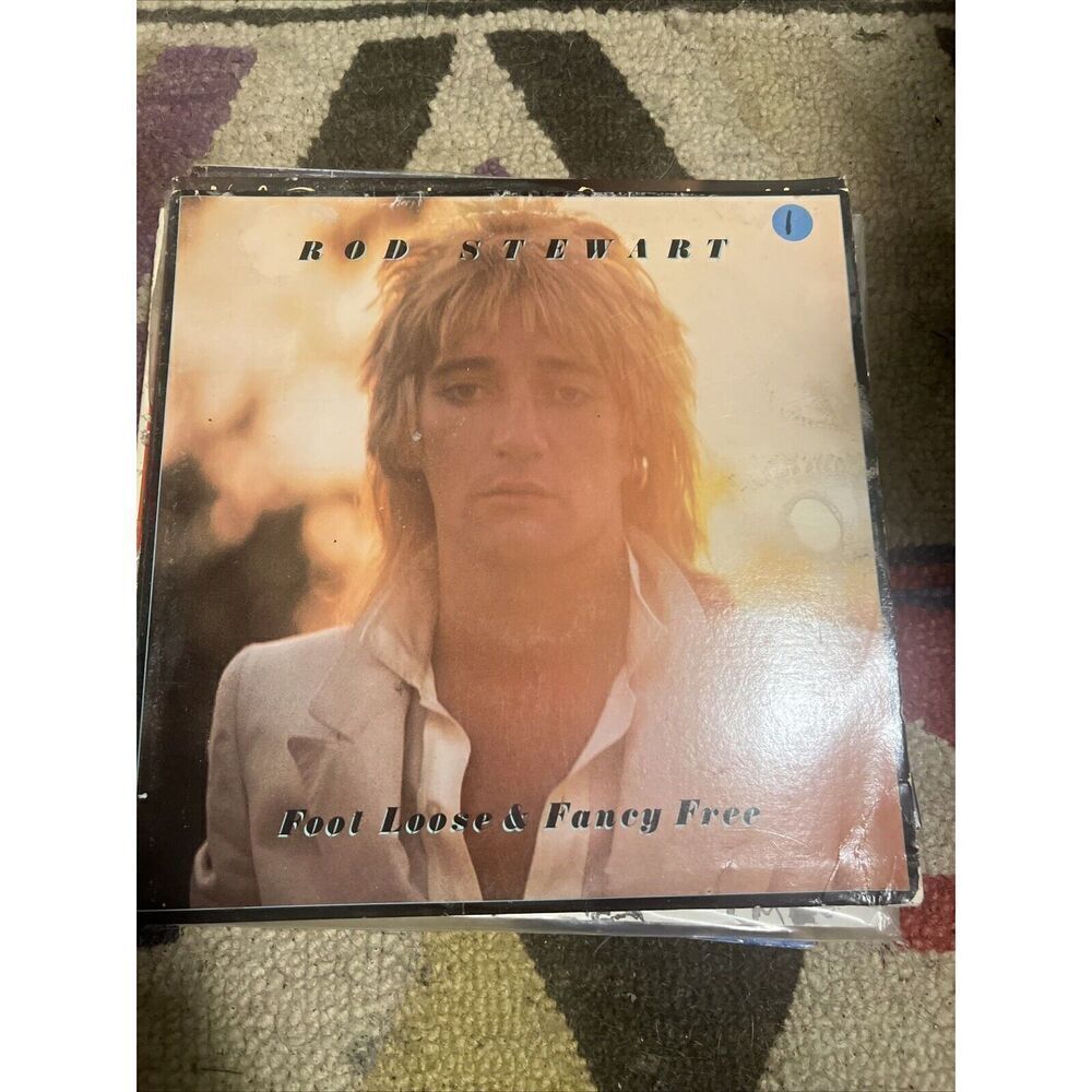 ROD STEWART "FOOT LOOSE & FANCY FREE" 1977 LP Vinyl Record Excellent Condition!
